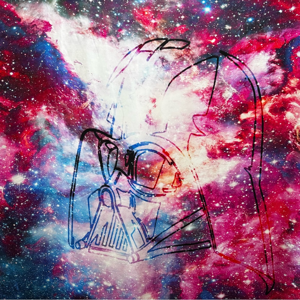 Robert Graham x Star Wars Darth Vader silk cosmic scarf